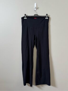 SPANX dark grey/black flare leg yoga pants